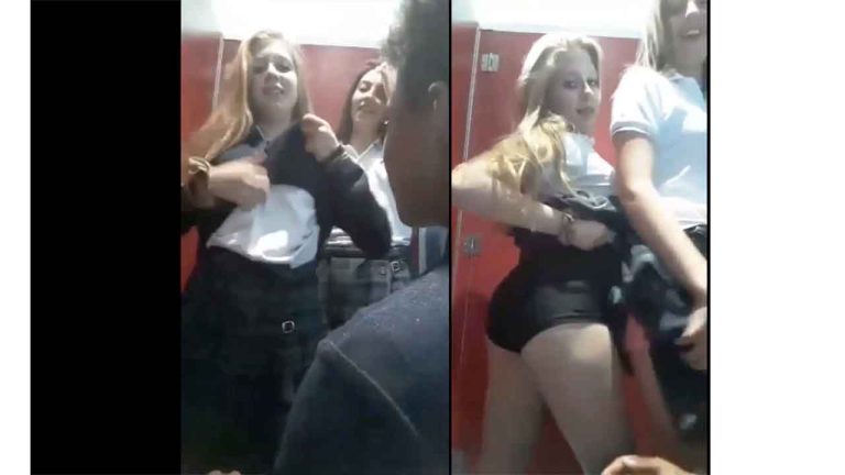 2 SLUTS SCHOOLGIRLS FROM SPAIN, MADRID, IN THE SCHOOL BATHROOM