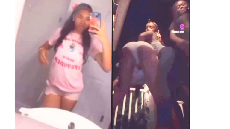 A group of three teen girls perreo-dancing and shaking their butts on Instagram live.