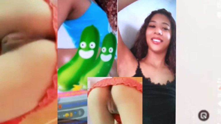 Buzzcast Manu Brazilian influencer rewards cucumbers. She shows her anus.