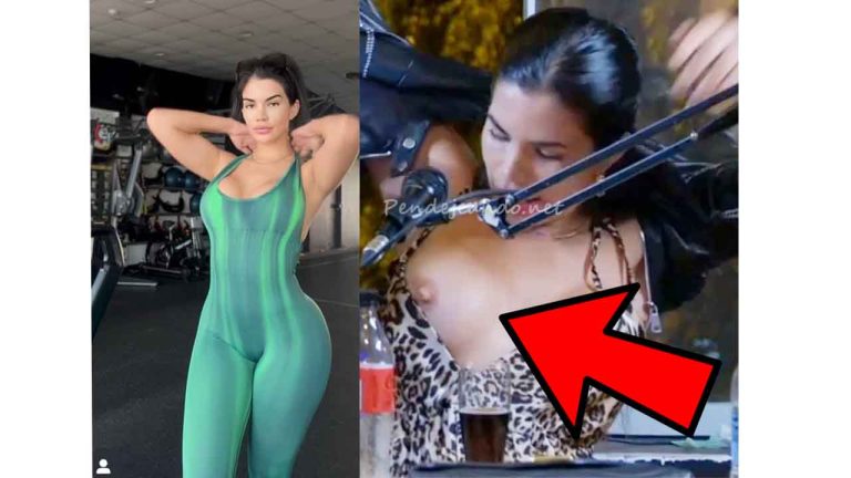 CHILEAN INFLUENCER Samantha Batallanos sLIP NIPPLE - UPSKIRT BOOBS