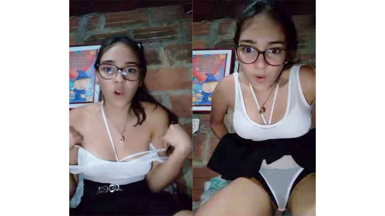 Mexican nerd teen shows off her body on Buzzcast PORN AMATEUR