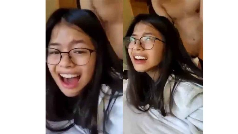 SCREAMING TEEN NERD - SHE ENJOYS EVERY PENETRATION IN HER TIGHT VAGINA