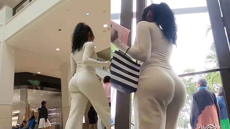 Candid Big Ass MILF Leaving the Gym