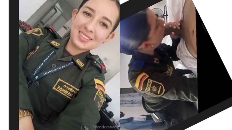 Colombian female police officer fired from work for having sex at the police station