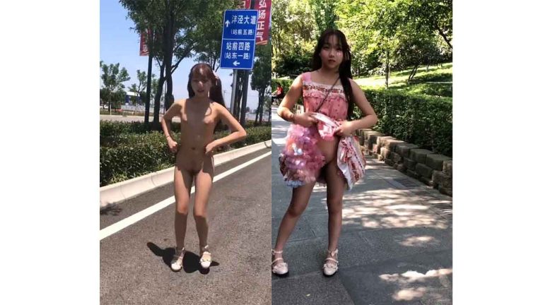 Japanese teen model almost arrested for walking naked in Japan park