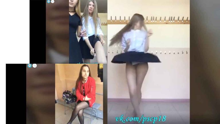 Live streaming of 3 Russian schoolgirls having fun on BuzzCast