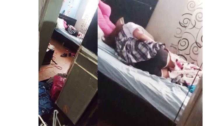 PERVERT SPIES ON HIS SCHOOLGIRL SISTER SLEEPING IN HER ROOM
