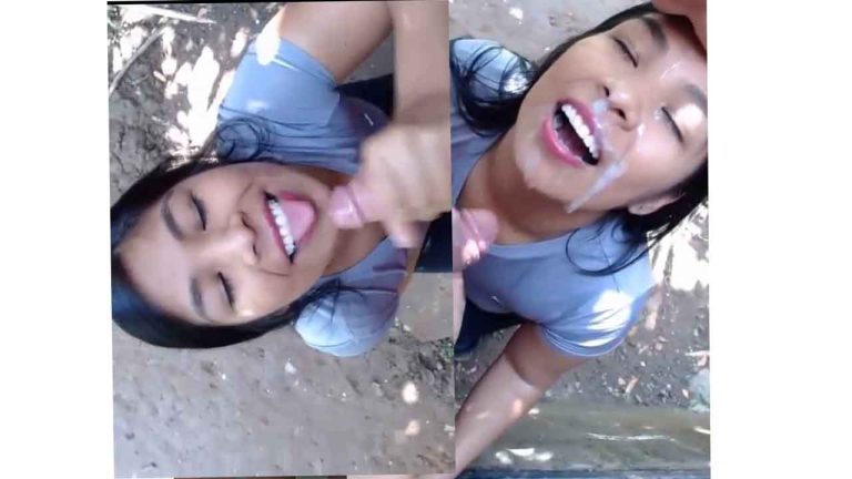 Peruvian slut teen addicted to sucking cock