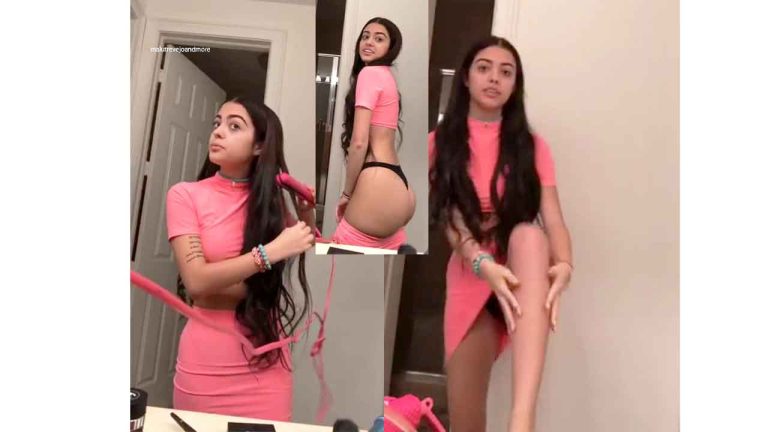 Brazilian teen shows off her ass while putting on makeup