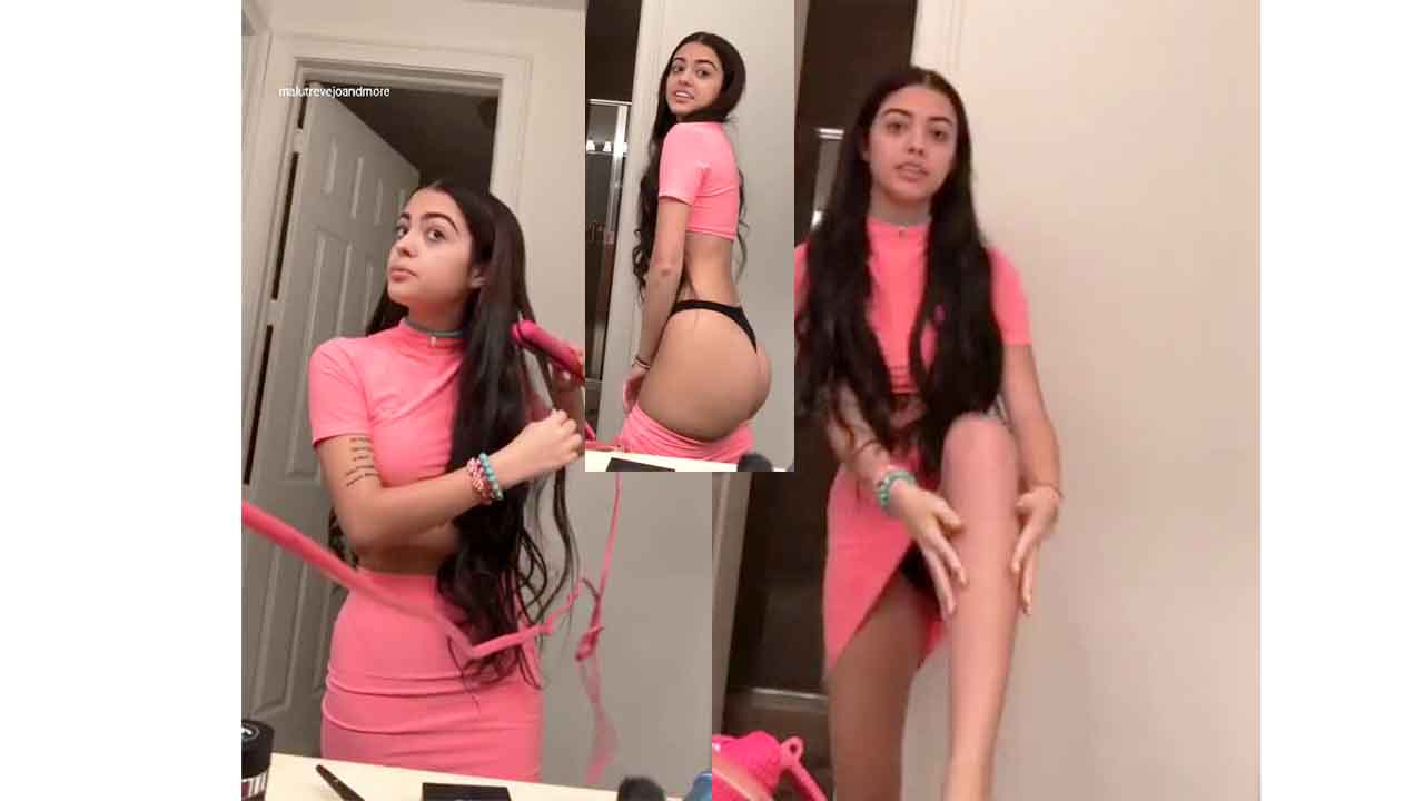 Brazilian teen shows off her ass while putting on makeup
