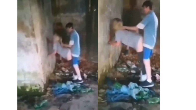 Drunk Russian teens fucking in the city sewers