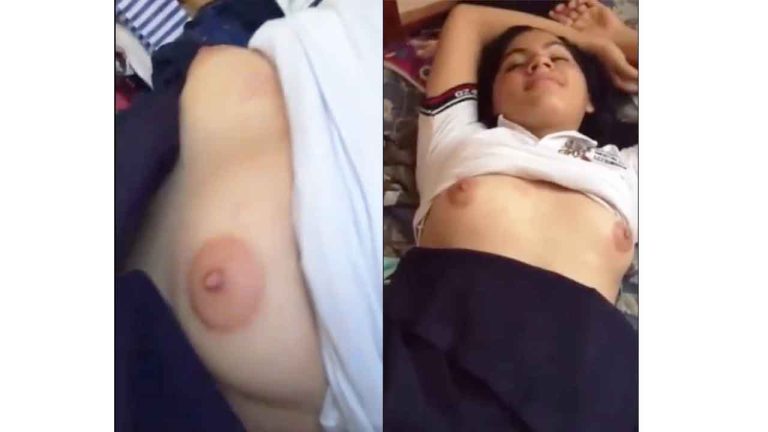 Kinky schoolgirl lets her tits be touched and her pussy groped