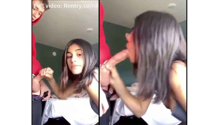 Latina Teen Films Herself Giving Her Friend a Blowjob