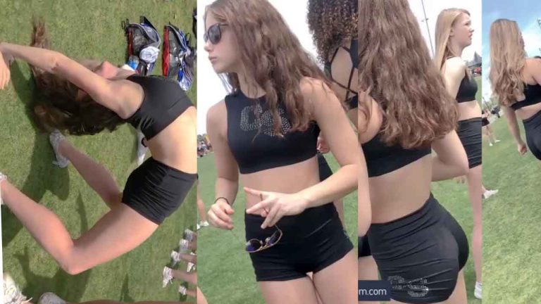 REAL Sexys Young Cheerleaders with shorts Spandex and Short Skirts
