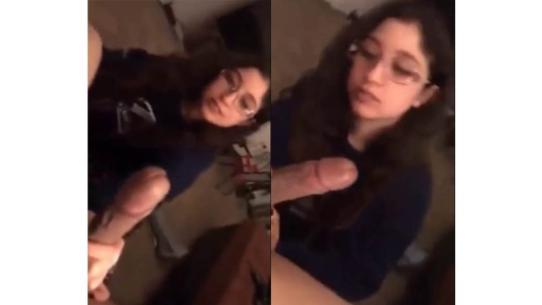 She enjoys her friend's huge cock