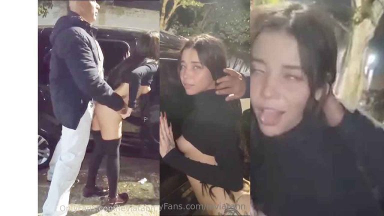 Teen Slut Fucked by Her Sugar Dad on the Street