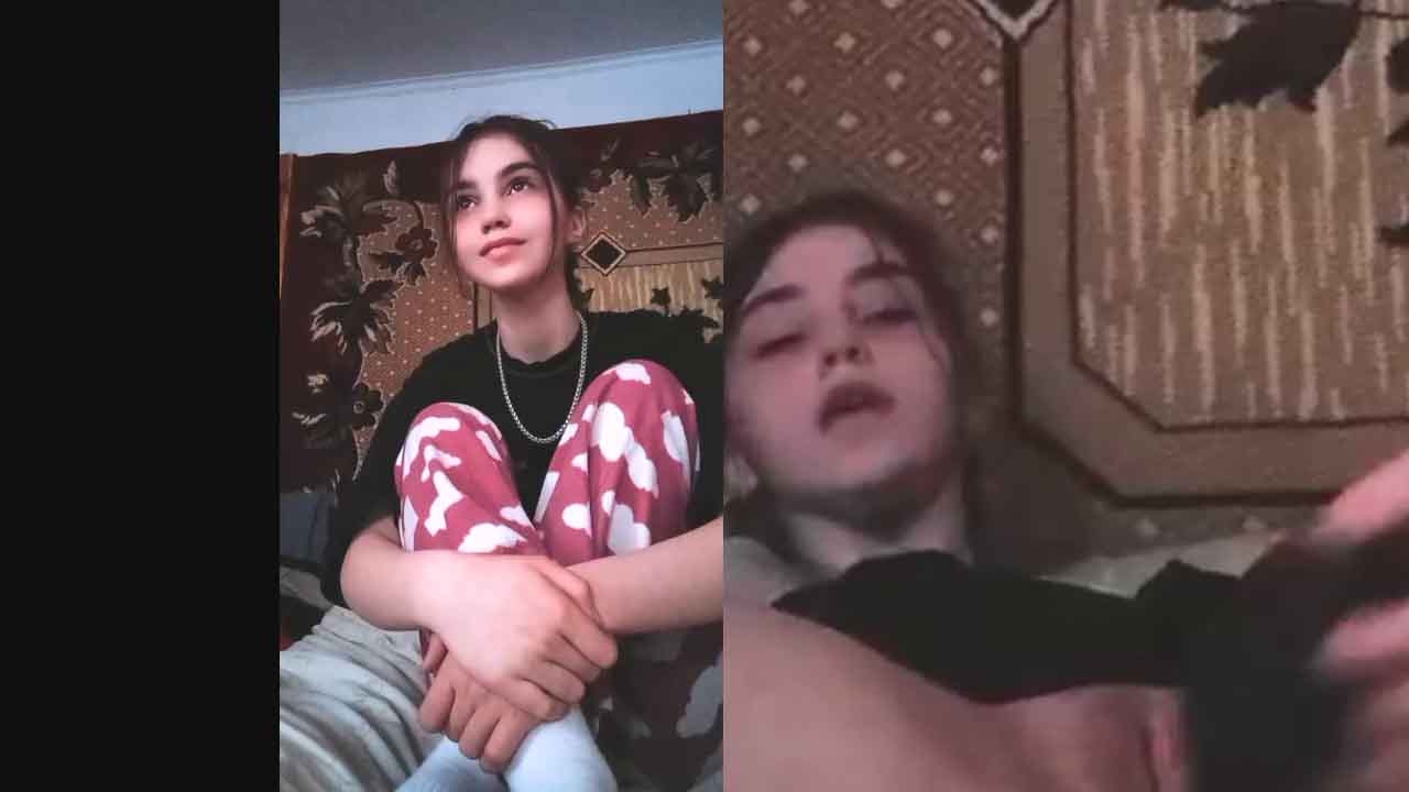 Teen girl in pajamas reaches orgasm FULL PORN VIDEO AMATEUR
