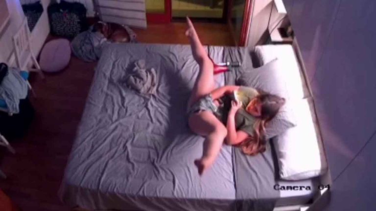 Always watching - Chubby Teen IP Camera in her Room