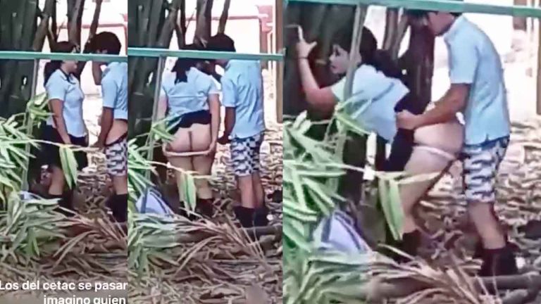 Caught schoolgirl thought no one was watching them