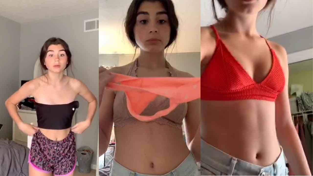 Russian teen shows off her thong collection