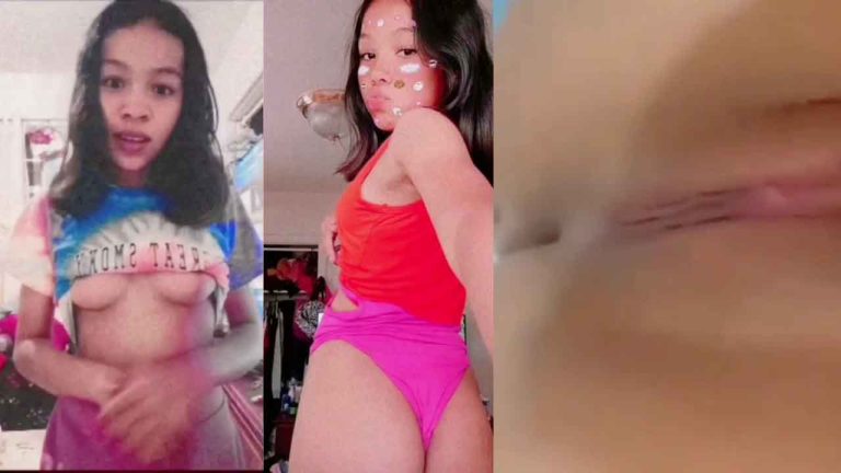 Viral teen on TikTok addicted to showing tits PART 2
