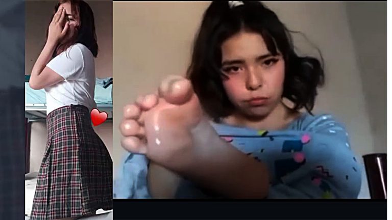 She had to drop out of school when her classmates discovered her secret foot fetish porn videos.