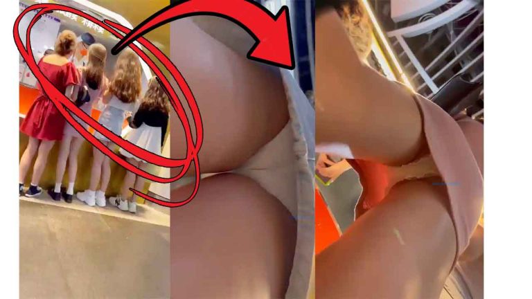 5 Sisters Upskirt Pantyhose at Ice Cream Shop