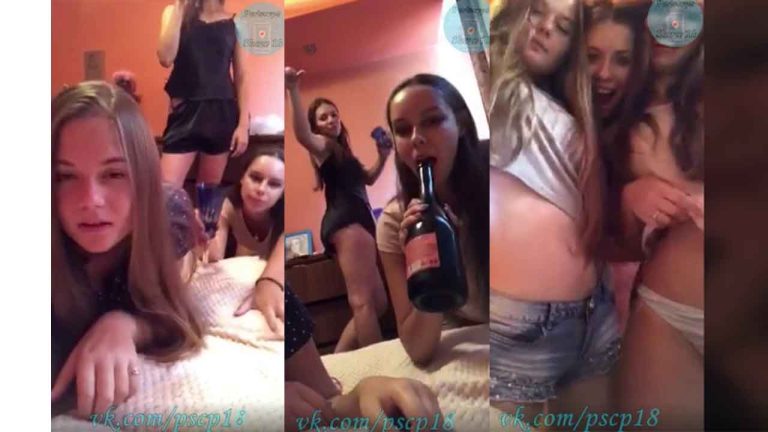 3 YOUNG RUSSIAN GIRLS, ALCOHOL MAKES THEM HORNY