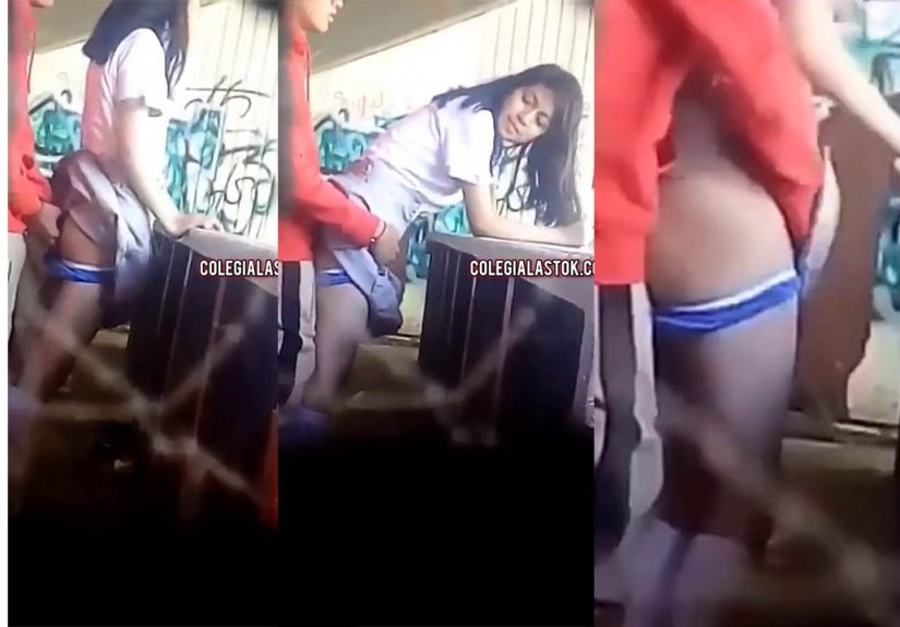 SCHOOLGIRL ALMOST CAUGHT HAVING SEX WITH HER SCHOOL FRIEND