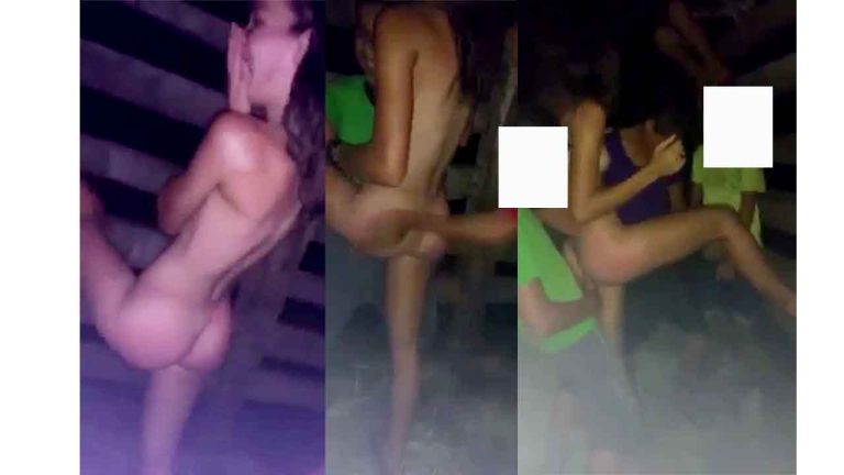 BRAZIL VIRAL - SKINNY TEEN IS GROPPED BY A GROUP OF 4 BOYS AT NIGHT
