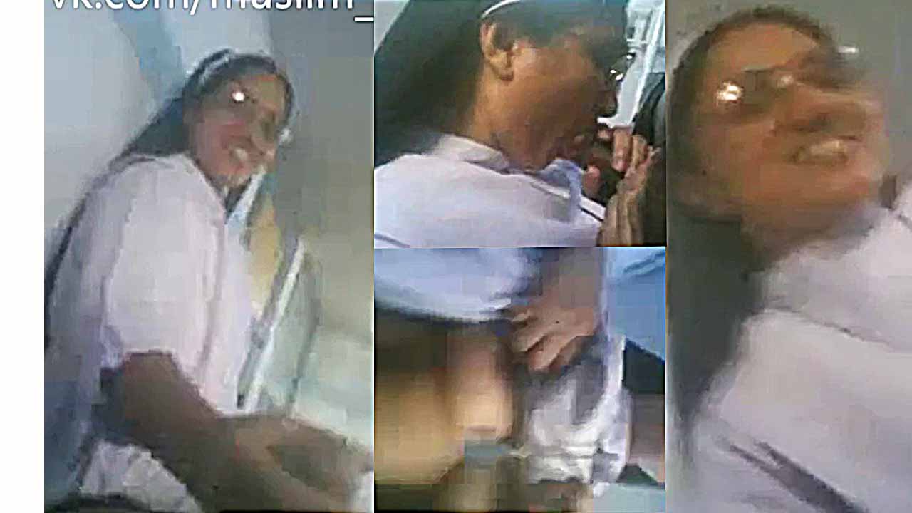 Leaked porn video: Young nun sucks priest's cock and has sex in private